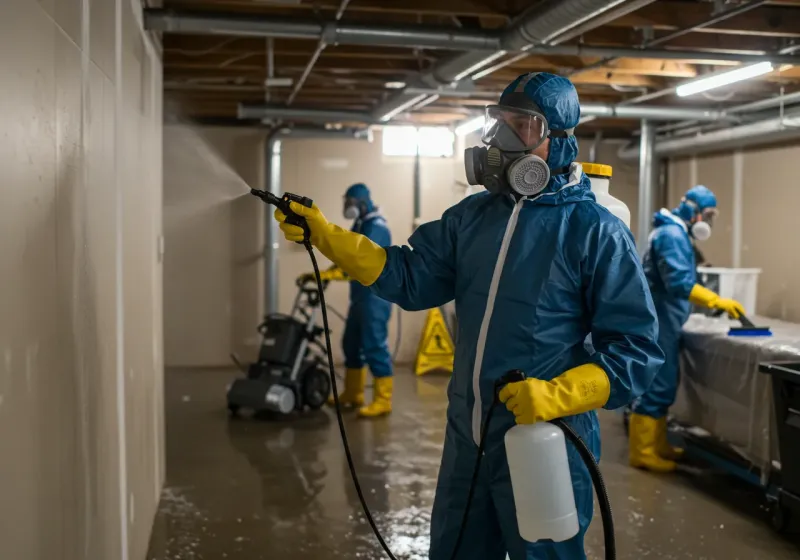 Basement Sanitization and Antimicrobial Treatment process in Greene, ME